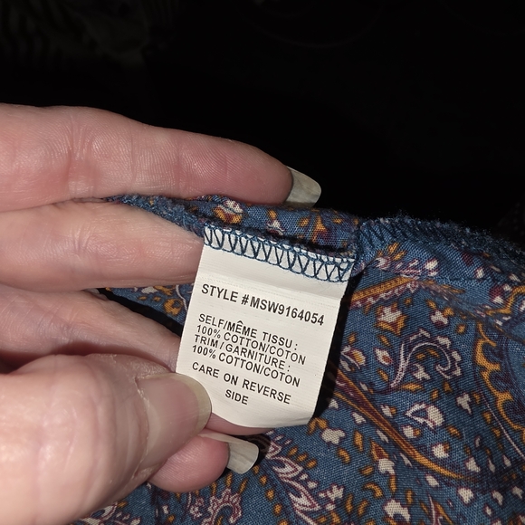 Womens Cinch Button Up Top - Picture 8 of 8